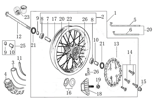 06 FRONT WHEEL ASSEMBLY