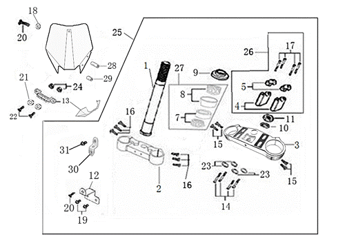 02 STEERING STEM ASSEMBLY