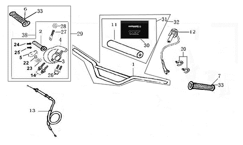 01 HANDLE BAR ASSEMBLY