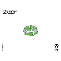 ALLOY FUEL CAP BY YCF - GREEN