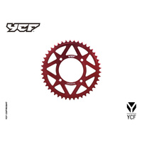 CNC SPROCKET 45T RED 4 HOLE