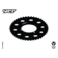 CNC SPROCKET 45T BLACK 5 HOLES