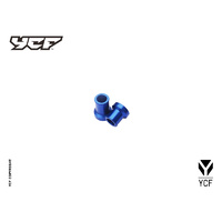 YCF CNC FRONT WHEEL SPACER SET BLUE
