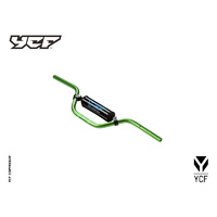 GREEN ALLOY H/BAR "LOW" WITH BLACK BAR PAD