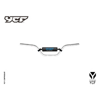 SILVER ALLOY H/BAR "LOW" WITH BLACK BAR PAD