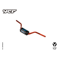 ORANGE ALLOY TAPERED H/BAR WITH BLACK BAR PAD
