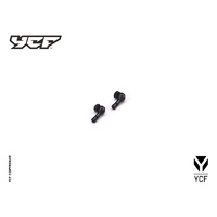 YCF TYRE VALVE SET CNC 90 DEGREE BLACK