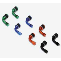 YCF TYRE VALVE SET CNC 90 DEGREE ORANGE