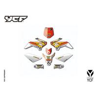 YCF 50A COMPLETE GRAPHIC KIT RED 2017