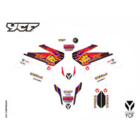 YCF 50A 2018 GRAPHICS KIT WHITE