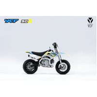 YCF 50A COMPLETE GRAPHICS KIT 2022 BLUE