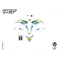 YCF 50A COMPLETE GRAPHICS KIT 2022 ORANGE