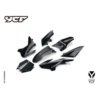 YCF 50A/E COMPLETE PLASTIC KIT BLACK MY14>MY21