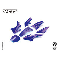 YCF 50A/E COMPLETE PLASTIC KIT BLUE MY14>MY21