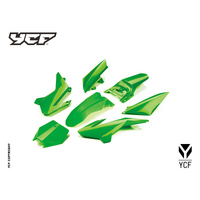 YCF 50A/E COMPLETE PLASTIC KIT GREEN MY14>MY21