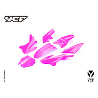 YCF 50A/E COMPLETE PLASTIC KIT PINK MY14>MY21