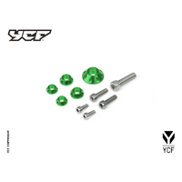 CNC WASHERS AND BOLT KIT FOR PLASTICS - GREEN