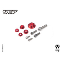 CNC WASHERS AND BOLT KIT FOR PLASTICS RED