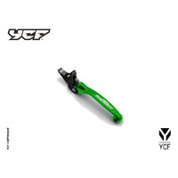 FOLDABLE CLUTCH LEVER 21 CNC WITH BRACKET - GREEN