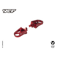 YCF CNC ALLOY FOOTPEG SET RED