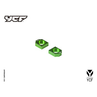 YCF CNC AXLE BLOCK H=32MM GREEN