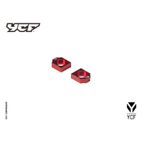 YCF CNC AXLE BLOCK H=32MM RED