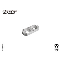 YCF CNC AXLE BLOCK H=32MM SILVER