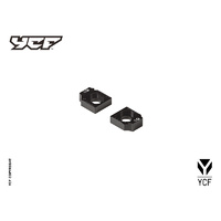 YCF CNC AXLE BLOCK SET H=33.5MM BLACK