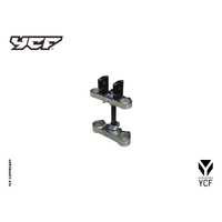 YCF COMPLETE SM TRIPLE CLAMP SILVER (T45MM/B48MM)