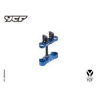 YCF COMPLETE TRIPLE CLAMP BLUE (45MM/48MM)
