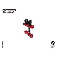 YCF COMPLETE TRIPLE CLAMP RED (48MM/45MM)