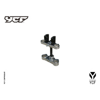YCF COMPLETE TRIPLE CLAMP SILVER (45MM/48MM)