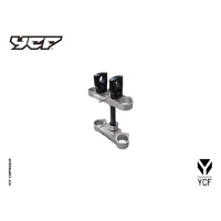 YCF COMPLETE TRIPLE CLAMP SILVER (48MM/48MM)