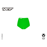 YCF FRONT NUMBER PLATE GREEN