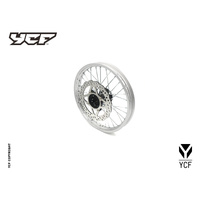 COMPLETE ALUMINIUM FRONT WHEEL  1.4X 14' WITH DISK
