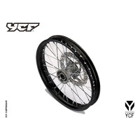 COMPLETE STEEL FRONT WHEEL 1.60X17'