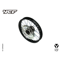 COMPLETE ALUMINIUM FRONT WHEEL  1.4X 14' WITH DISK