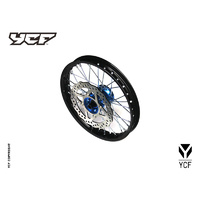 COMPLETE ALUMINIUM FRONT WHEEL  1.4X 14' WITH DISK