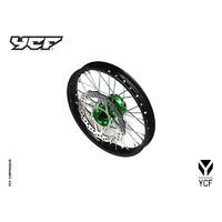 COMPLETE ALUMINIUM FRONT WHEEL  1.4-14 WITH DISK C