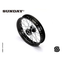 COMPLETE ALUMINIUM FRONT WHEEL 2.50X14'