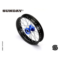 COMPLETE ALUMINIUM FRONT WHEEL 2.50X14'