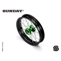 COMPLETE ALUMINIUM FRONT WHEEL 2.50X14'