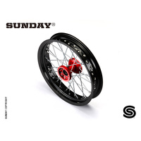 COMPLETE ALUMINIUM FRONT WHEEL 2.50X14'