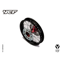 COMPLETE ALUMINIUM REAR WHEEL 1.85-14'