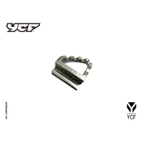 ALUMINIUM BRAKE PEDAL END CAP SILVER