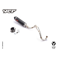SILENCER/HEADER KIT BLACK RACING SINGLE (FACTORY)