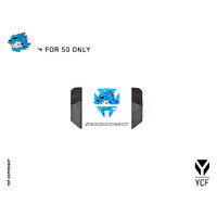 YCF BAR PAD L=126MM 50CC 2013 WHITE