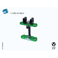 COMPLETE TRIPLE CLAMP 50CC (135MM) - GREEN