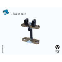 COMPLETE TRIPLE CLAMP 50CC (135MM) - MAGNESIUM