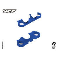 Complete Triple Clamp 50cc 135mm - BLUE